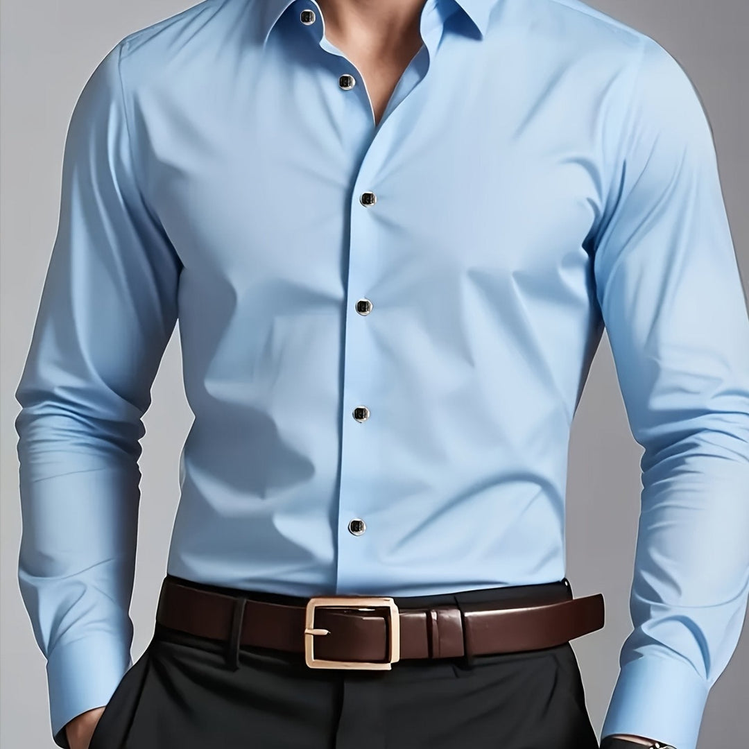 Graham | Tailored Long-Sleeve Button-Up Shirt