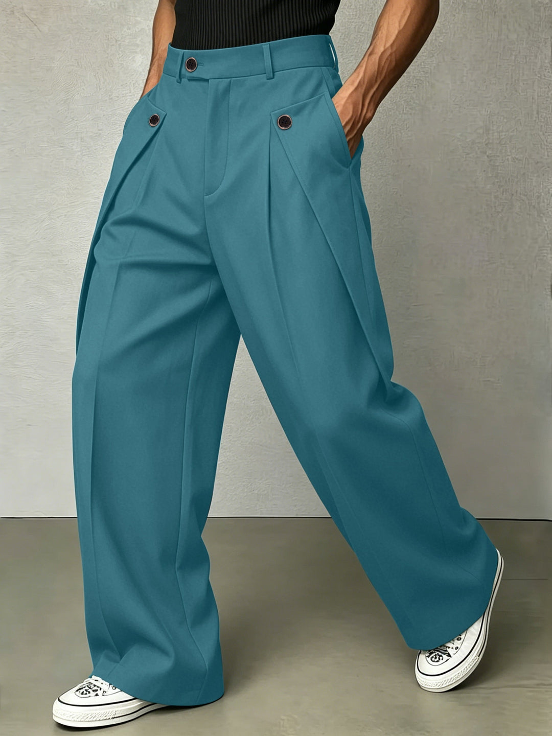 Hudson | Pleated Wide-Leg Pants