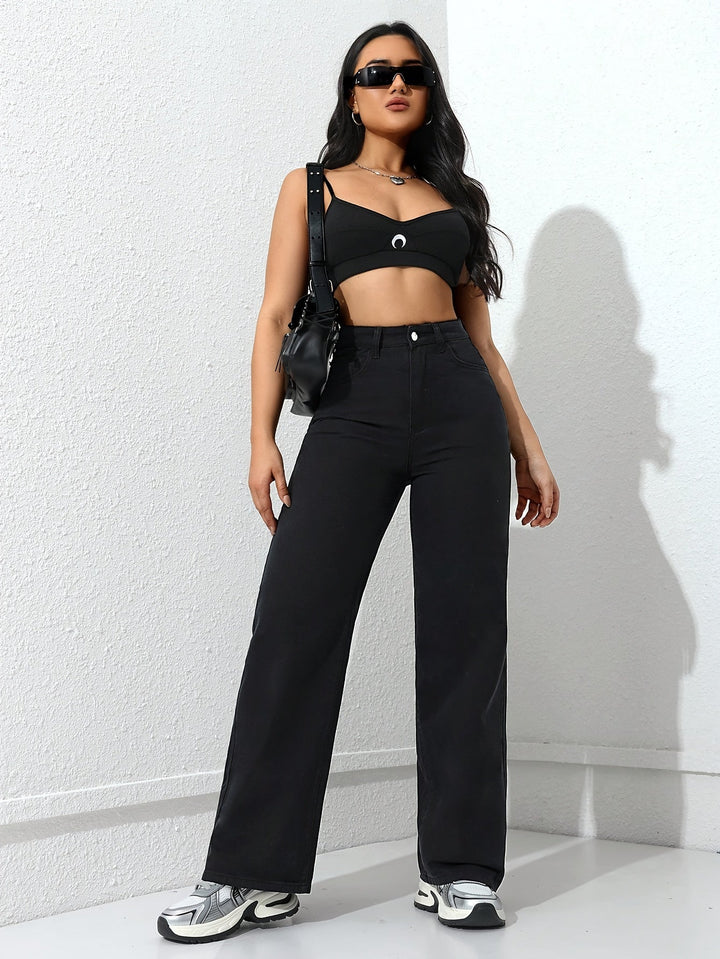 Marguerite Bloom | High-Waisted Wide-Leg Pants
