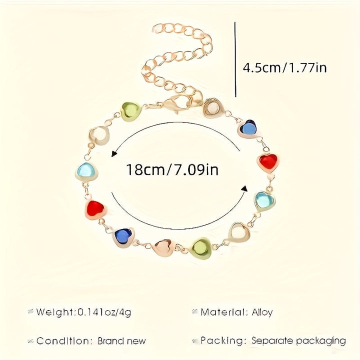 Gail | Stylish Multicolor Heart Shape Bracelet