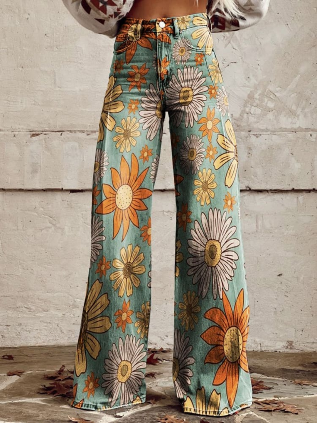 Cecillia | Artistic Palazzo Floral Pants