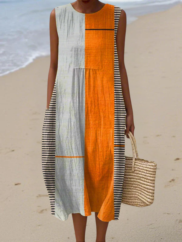 Opal™ | color Block Midi Dress