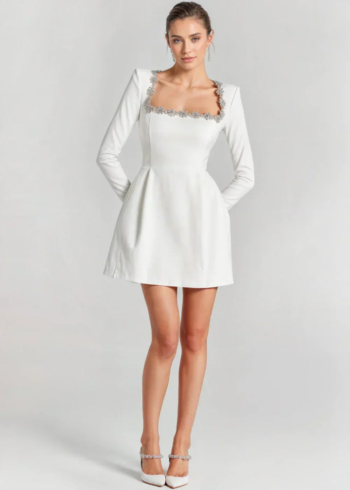 Brielle | Elegant Velvet Mini Dress