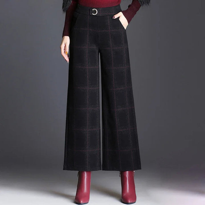 Beatrix | Checked Wide-Leg Pants