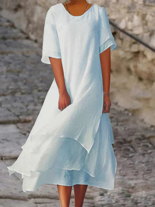 Beatrix | Flowing Layered Midi Dress