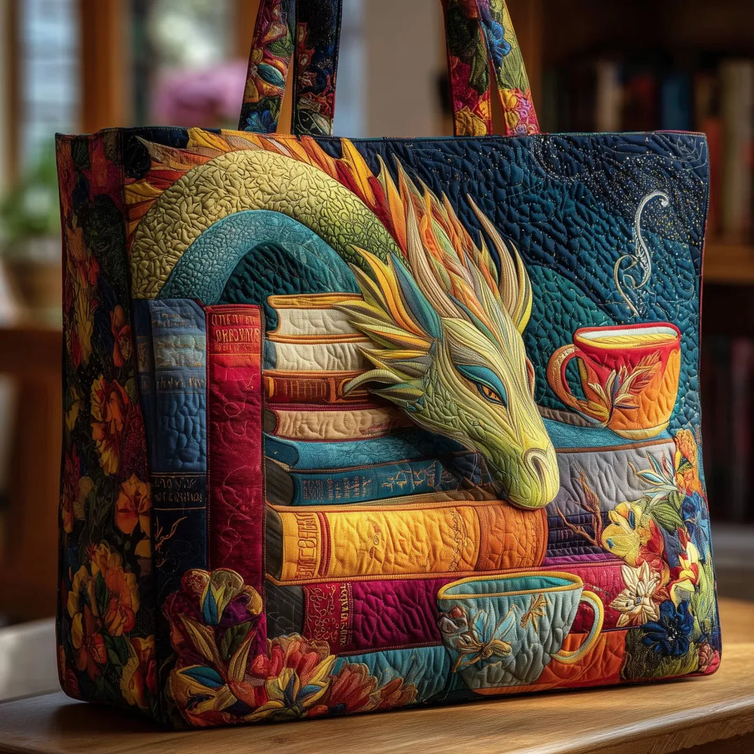 Gloria | colorful Dragon Art Tote Bag