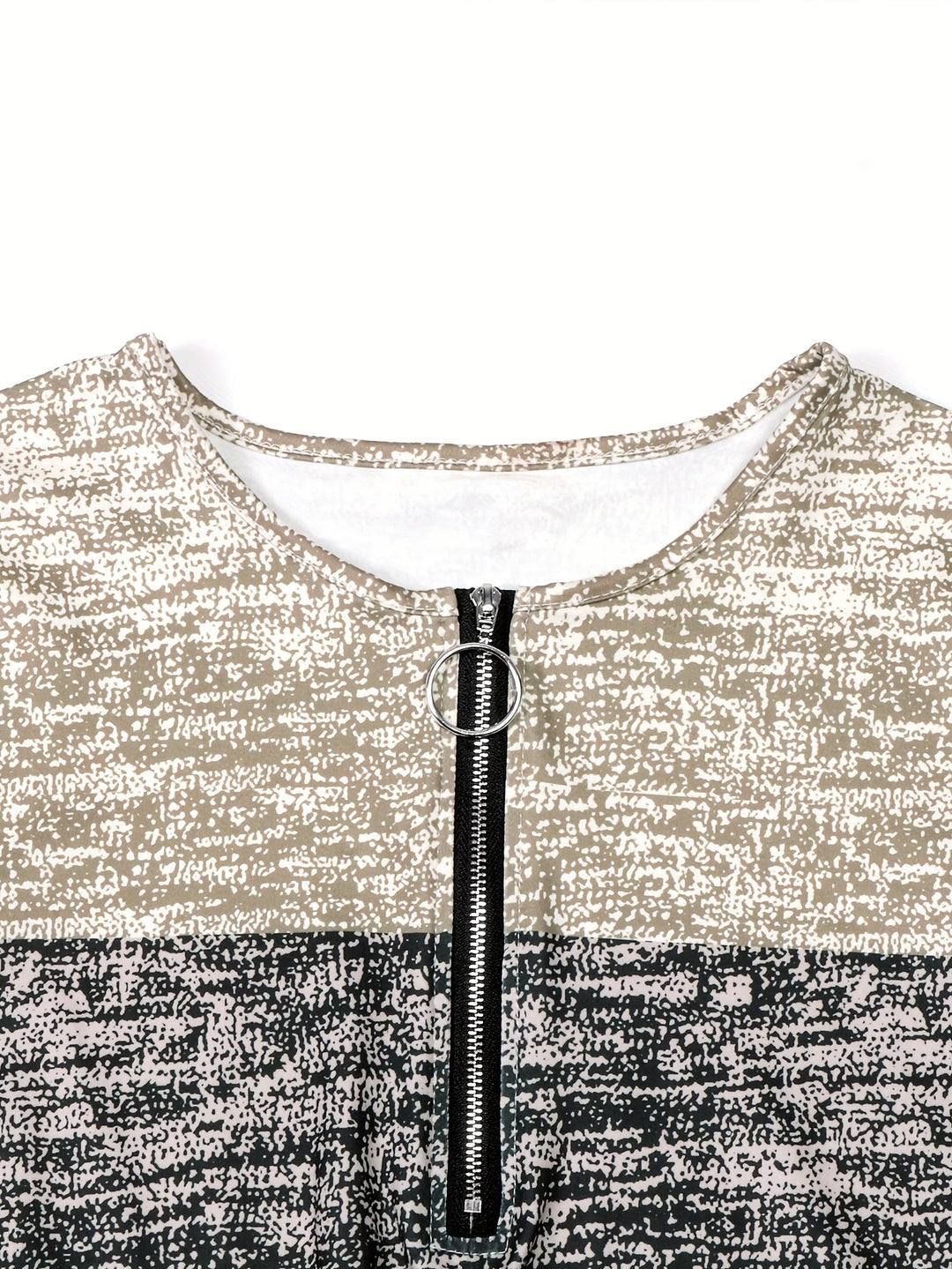 Ophelia | colorblock Quarter-Zip Top