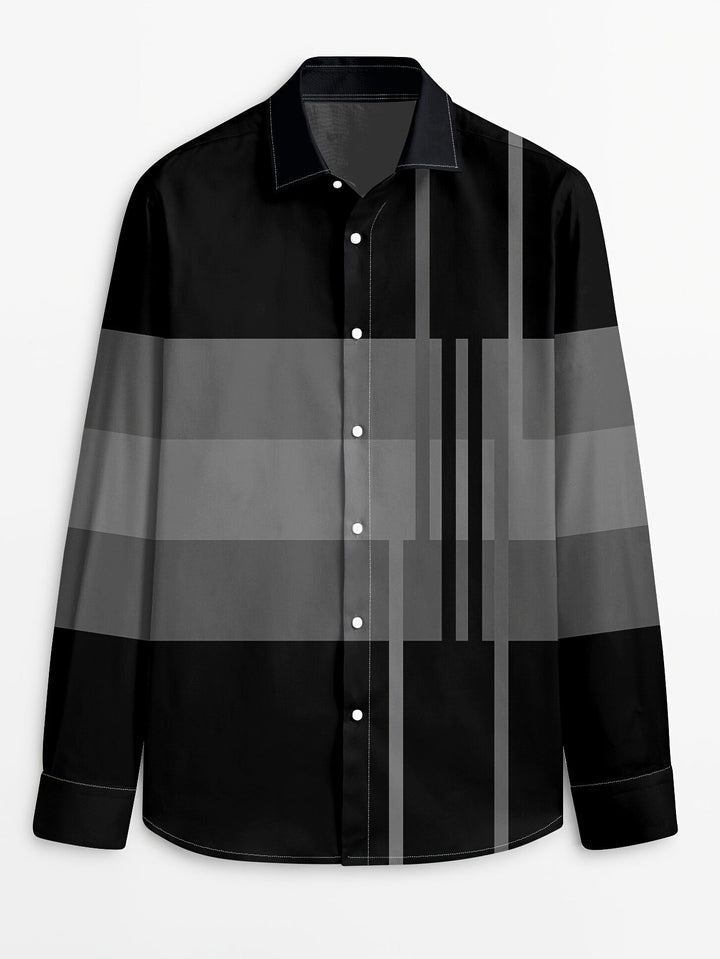 Rueben | color-Block Long-Sleeve Shirt