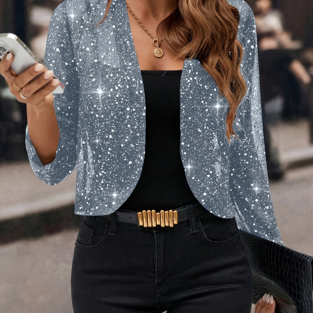 Elaine | Shimmer Cropped Jacket