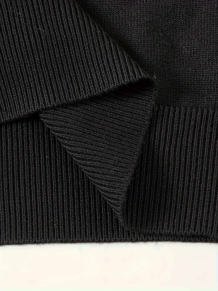Donovan | Refined Quarter-Zip Polo Sweater