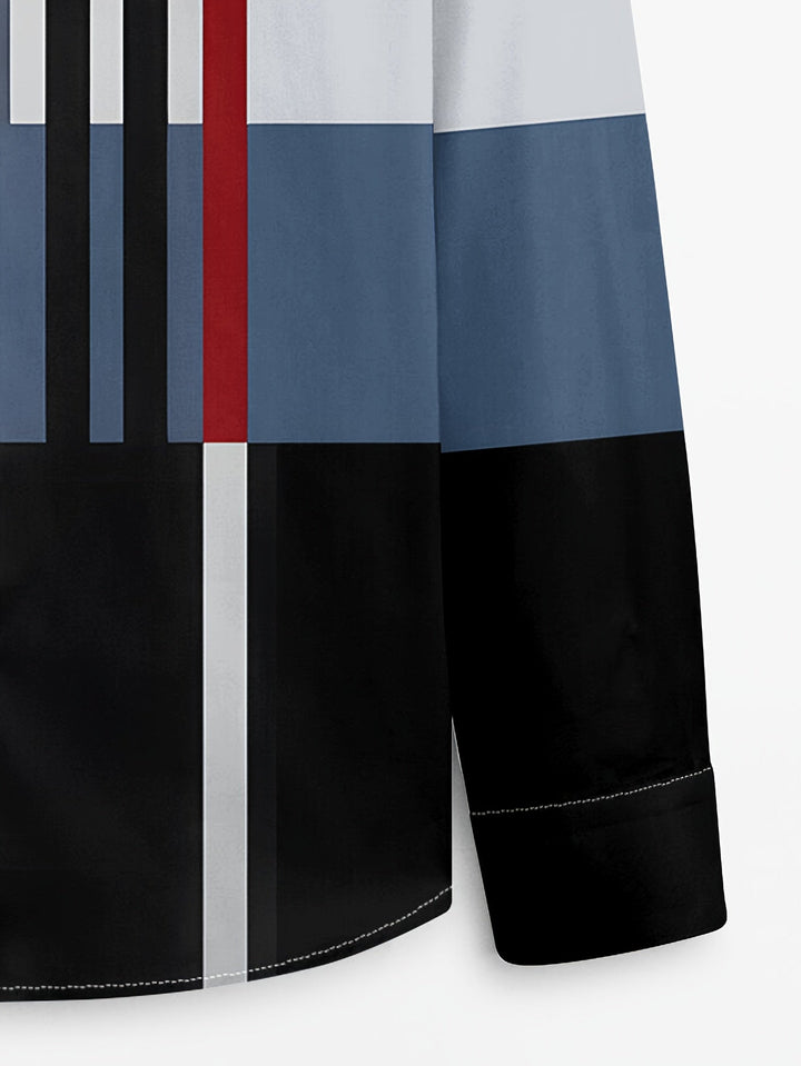 Rueben | color-Block Long-Sleeve Shirt