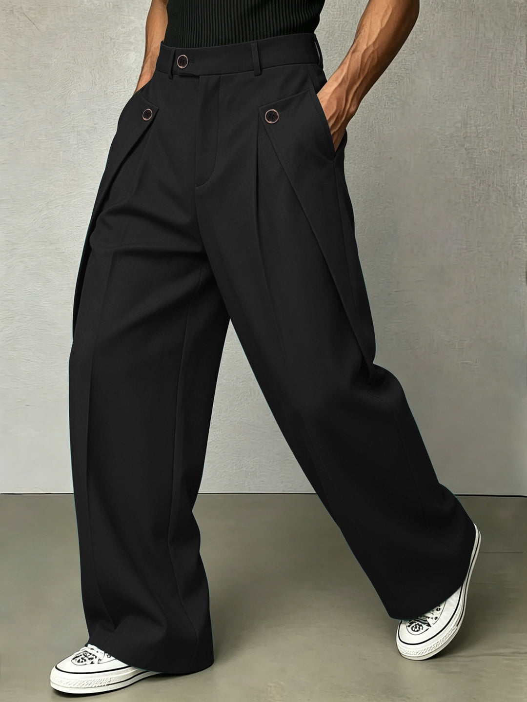 Hudson | Pleated Wide-Leg Pants