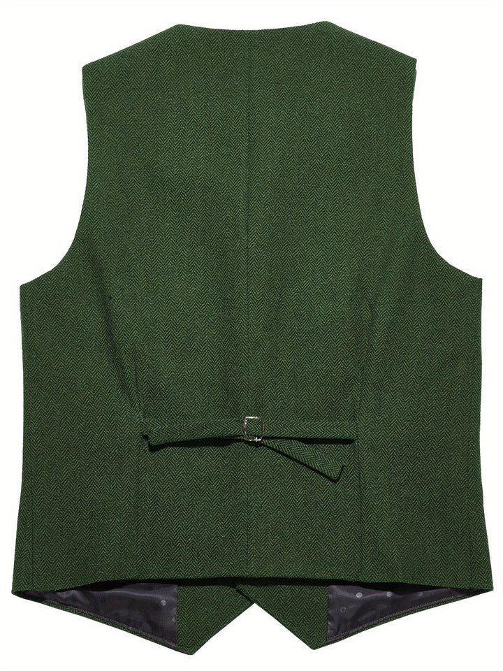 Byron | Refined Herringbone Waistcoat