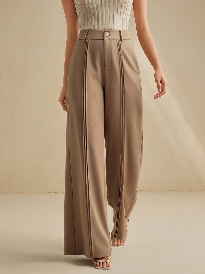 Marlowe | Pleated Wide-Leg Pants