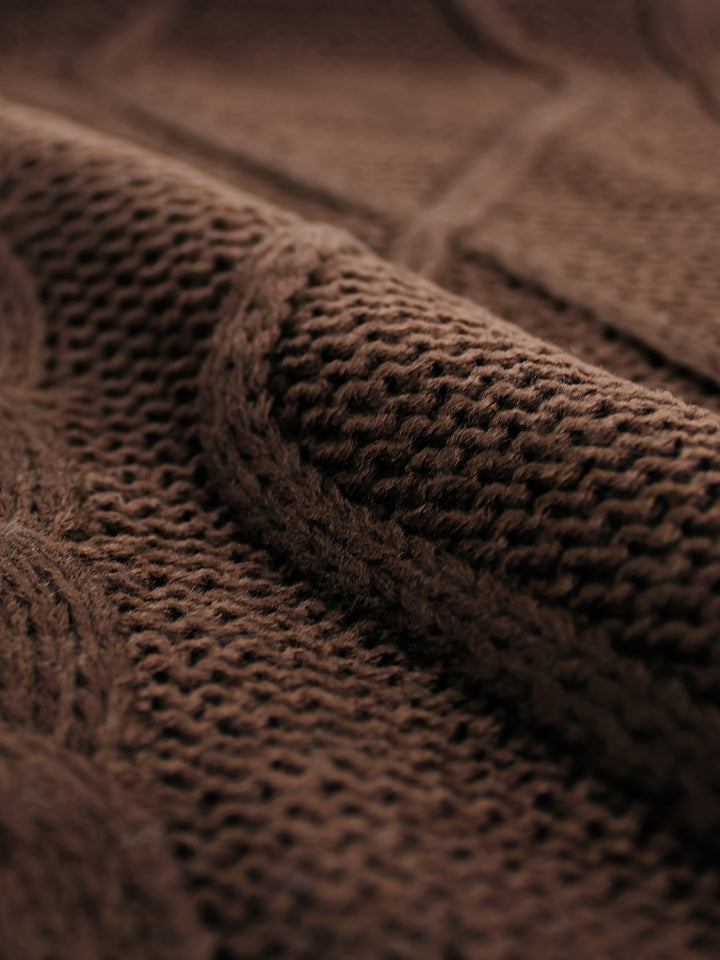 Cora | Cozy Cable-Knit V-Neck Sweater Vest