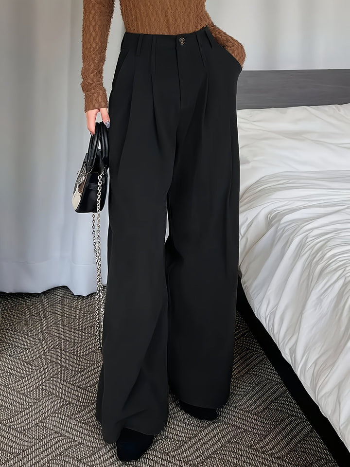 Celine | Pleated Wide-Leg Pants