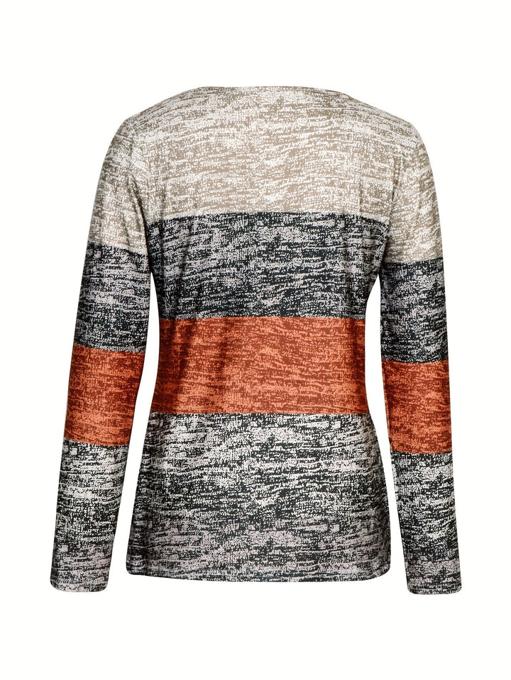 Ophelia | colorblock Quarter-Zip Top