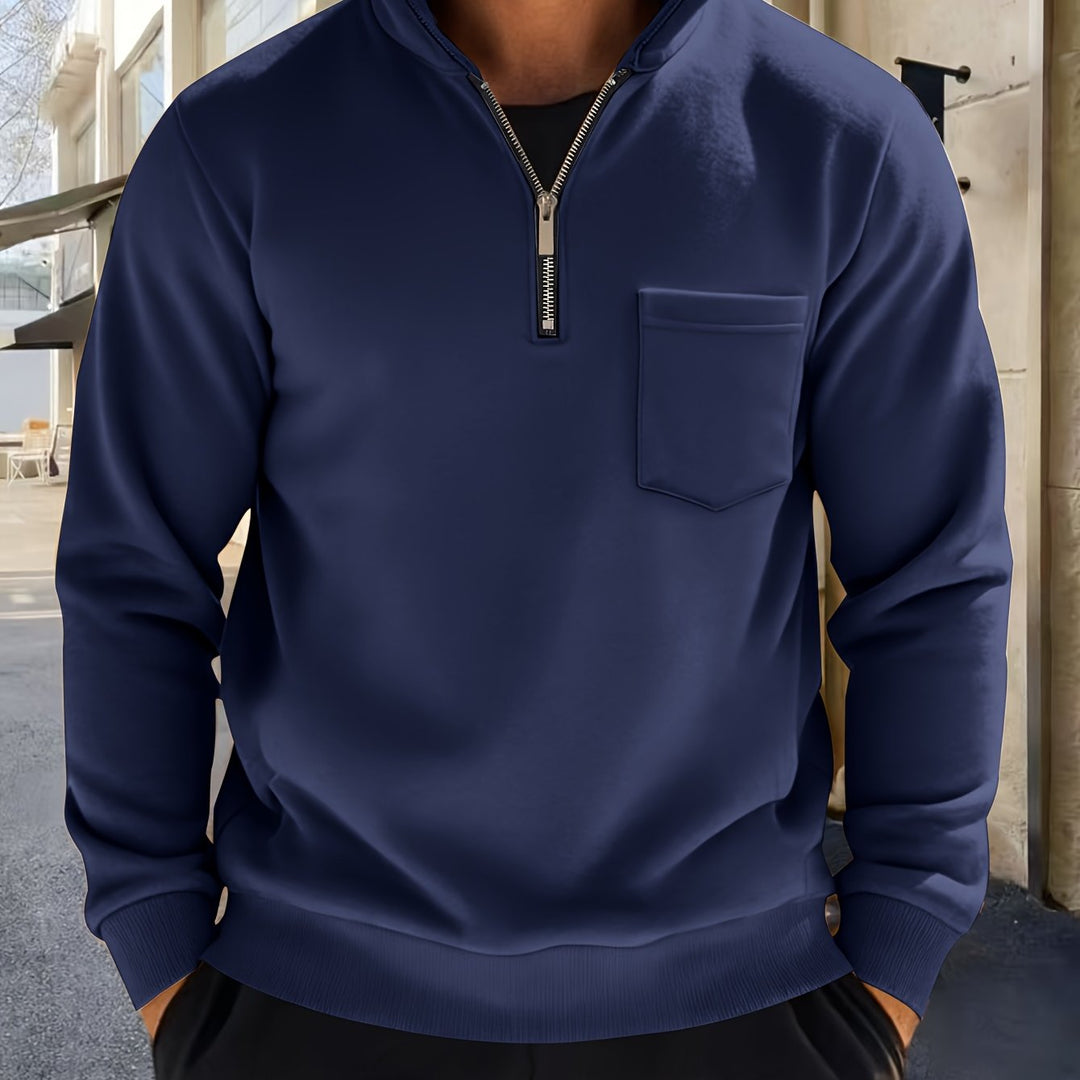 Calvin | Refined Half-Zip Pullover