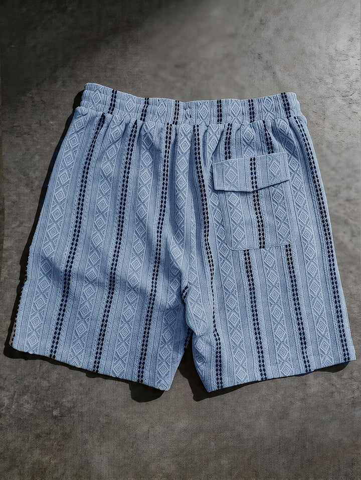 Nolan | Textured Drawstring Shorts