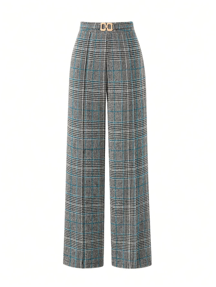 Matilda | Wide-Leg Plaid Pants