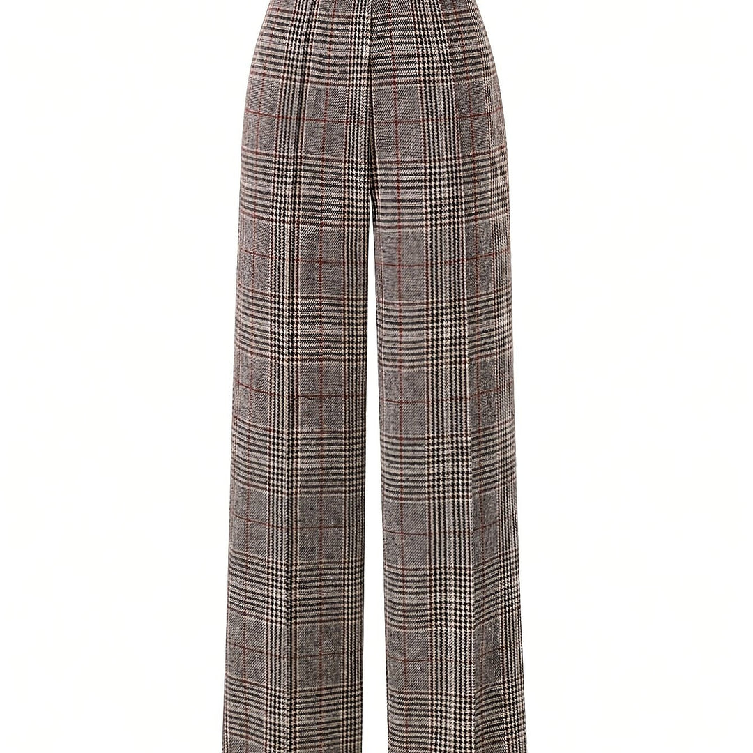 Matilda | Wide-Leg Plaid Pants