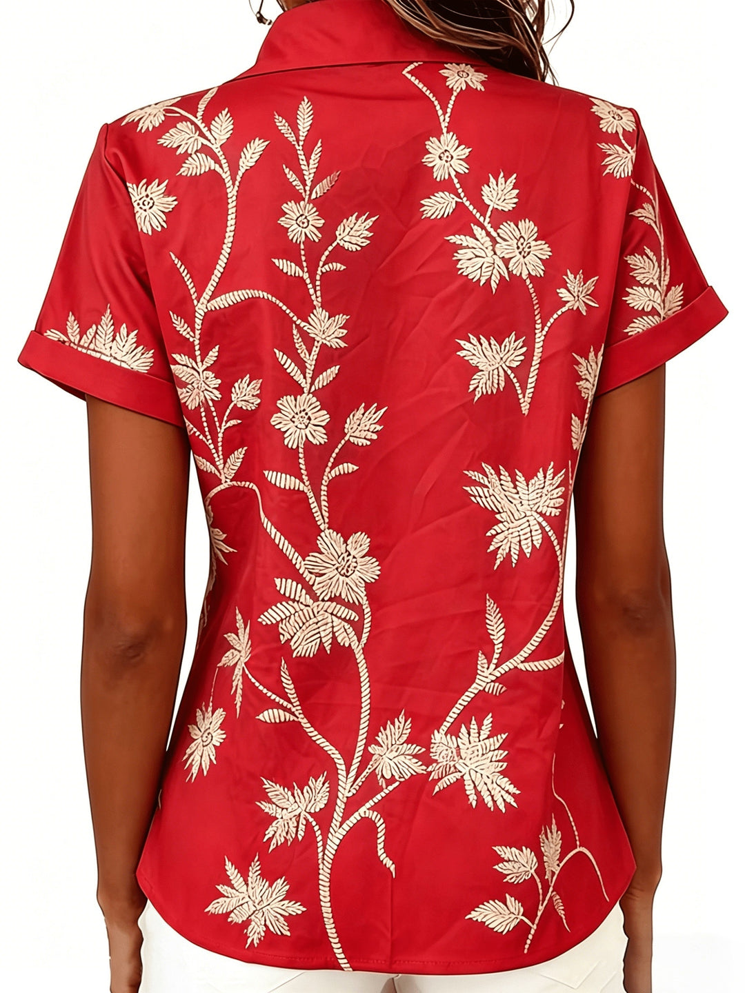 Regina | Botanical Print Shirt