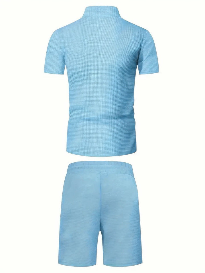 grayson | Classic Zipper Shirt and Short Set