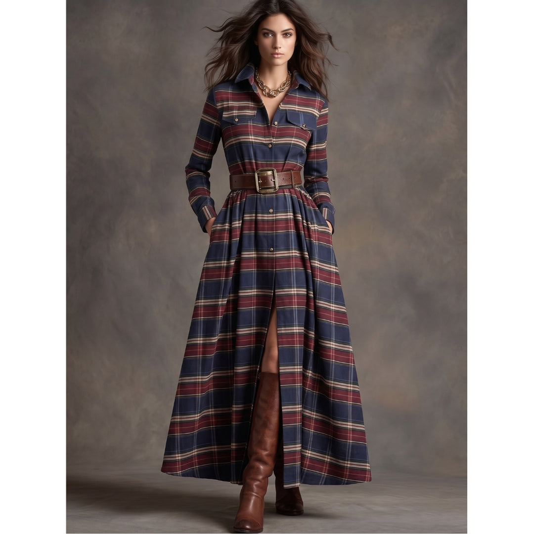 Lauren | Classic Belted Button-Up Shirt Dress