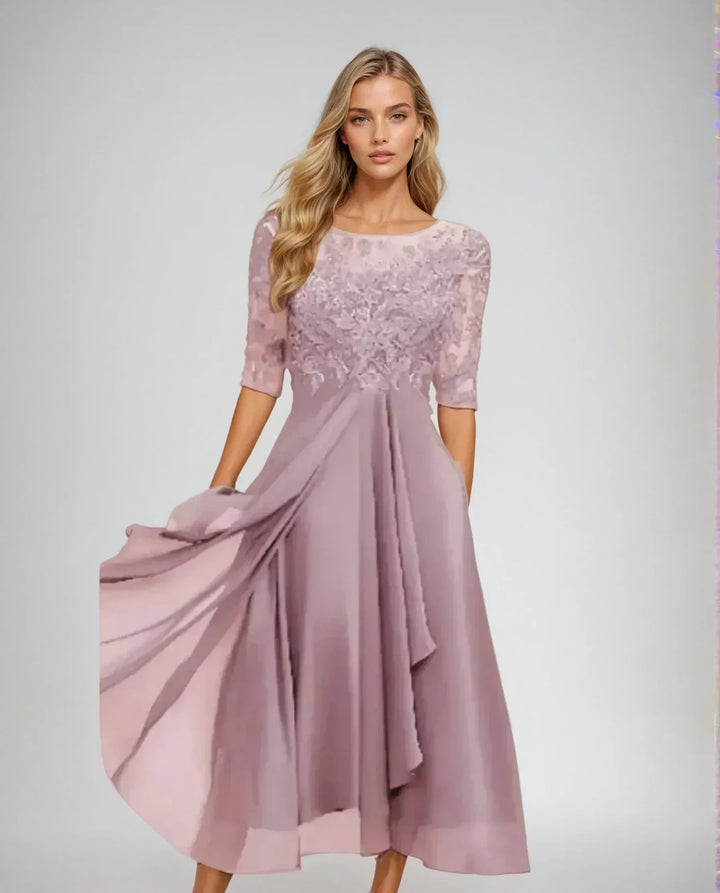 Adelaide | Elegant Lace Midi Dress