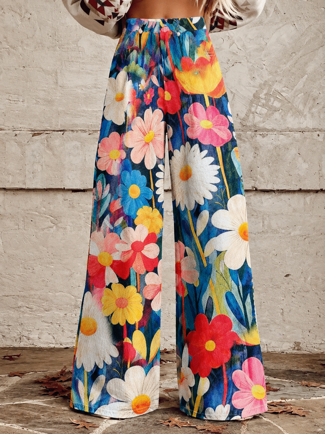 Sandra | Stylish Floral Wide Pants