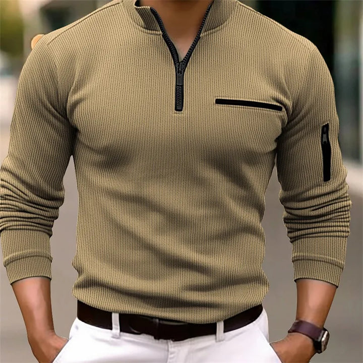Logan | Classic Quarter Zip Sweater