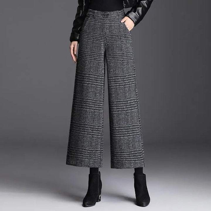 Beatrix | Checked Wide-Leg Pants