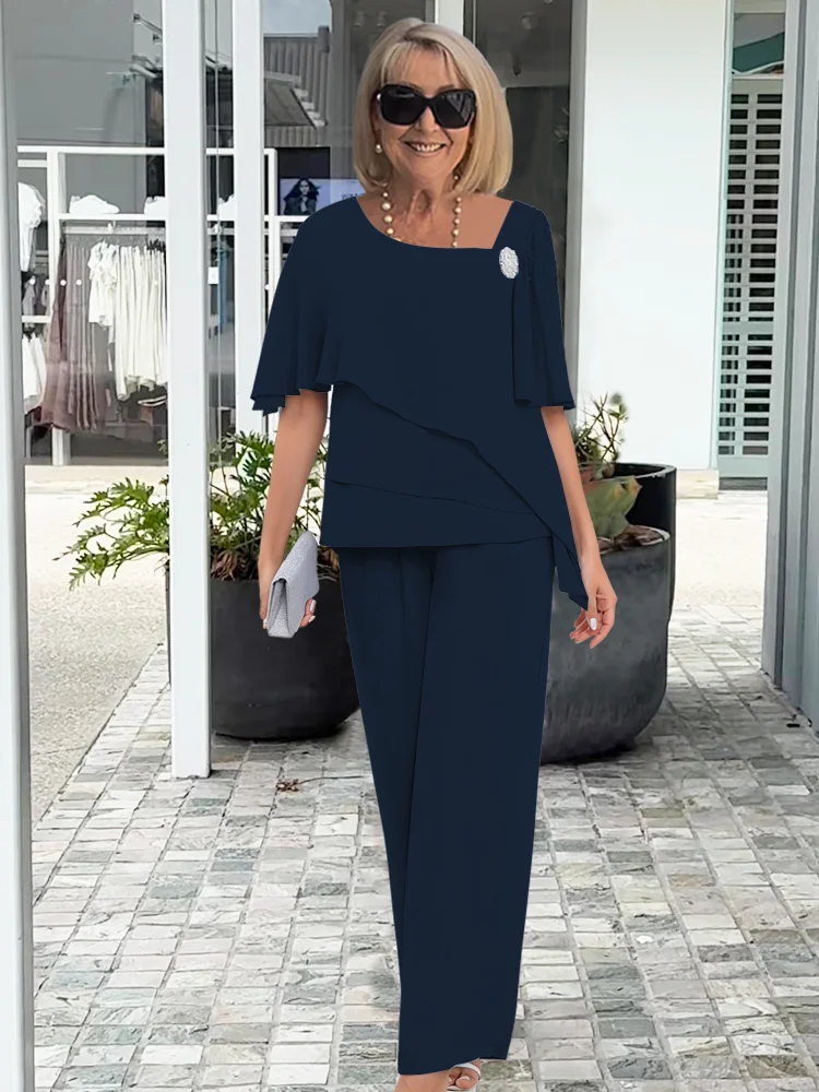 Caroline | Elegant Wide Sleeve and Pant Set