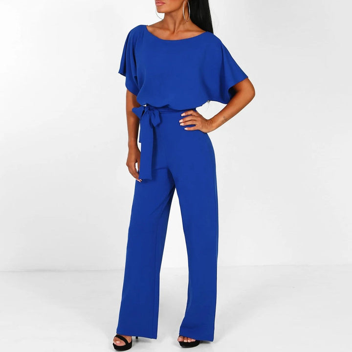 Gwyneth | Elegant Wide-Leg Belted Jumpsuit