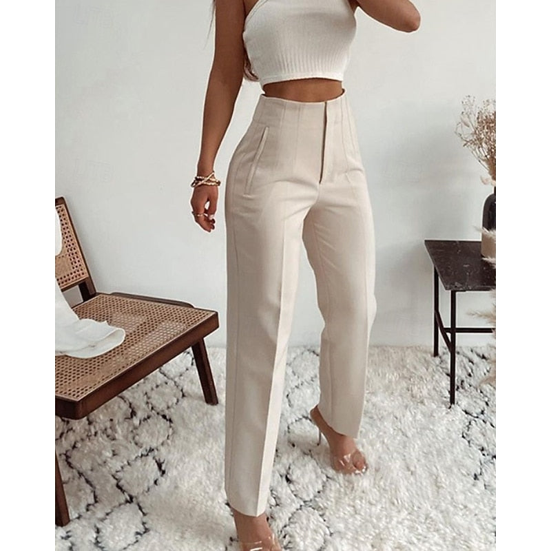 Adrienne | High-Waisted Tailored Pants