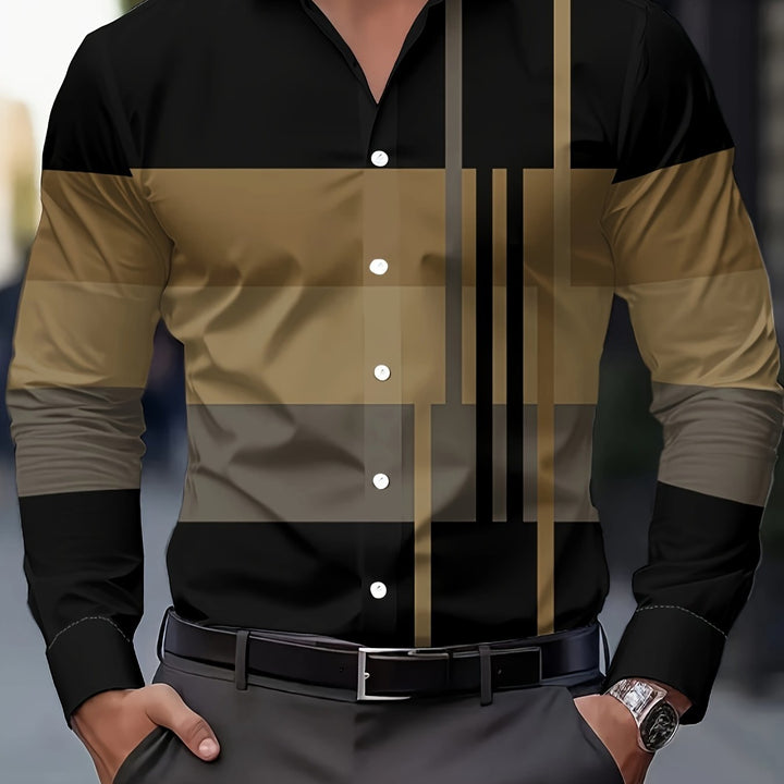 Rueben | color-Block Long-Sleeve Shirt