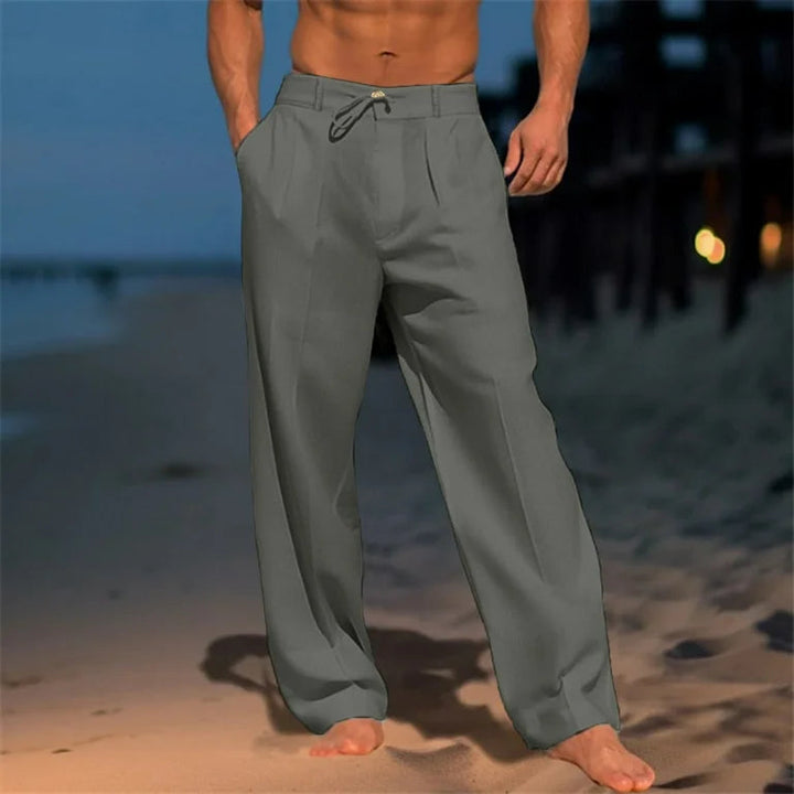 Tristan | Classic Plain Wide Pants