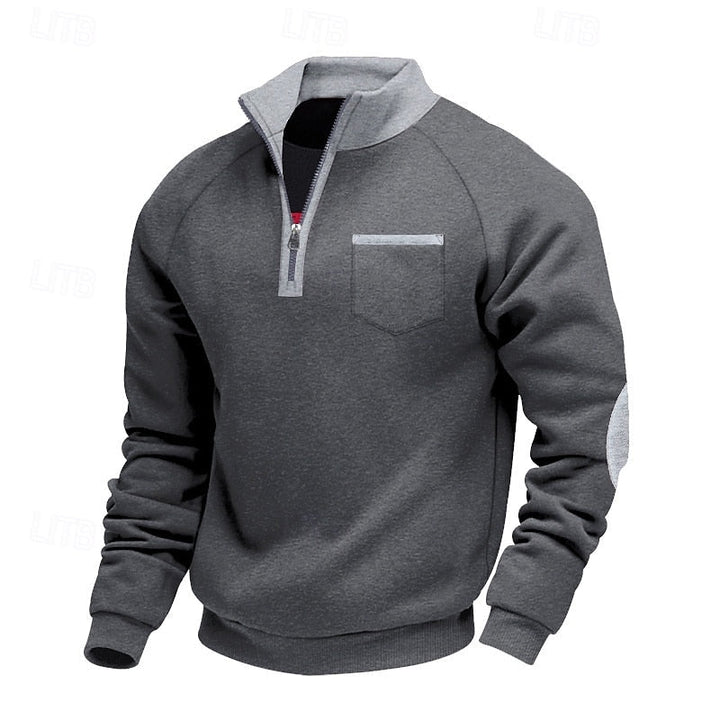 Keith | Quarter-Zip color Block Pullover