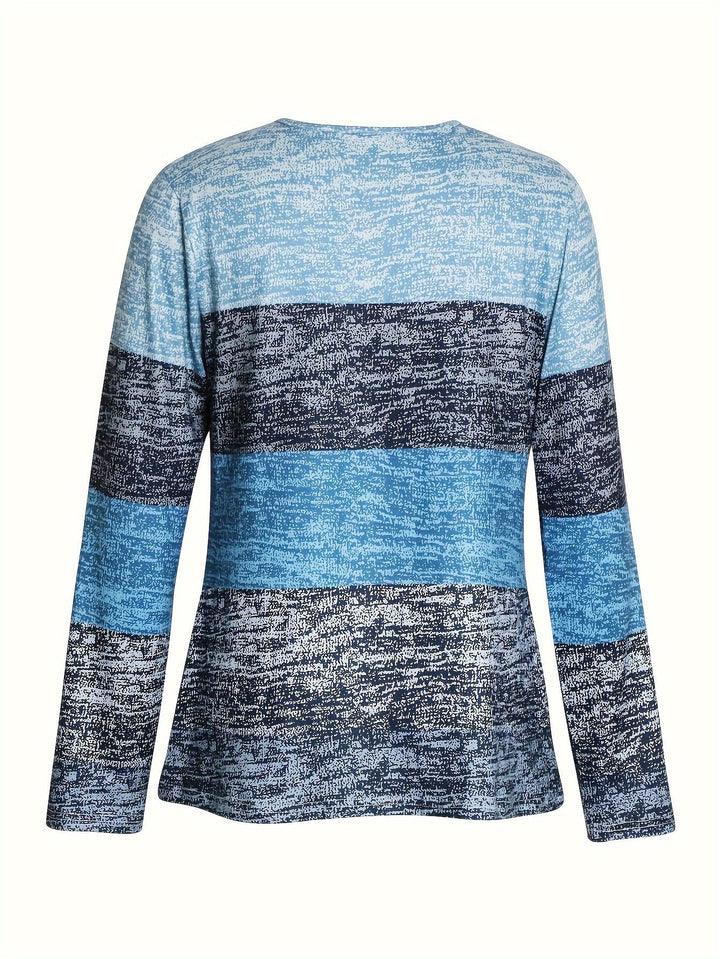 Ophelia | colorblock Quarter-Zip Top