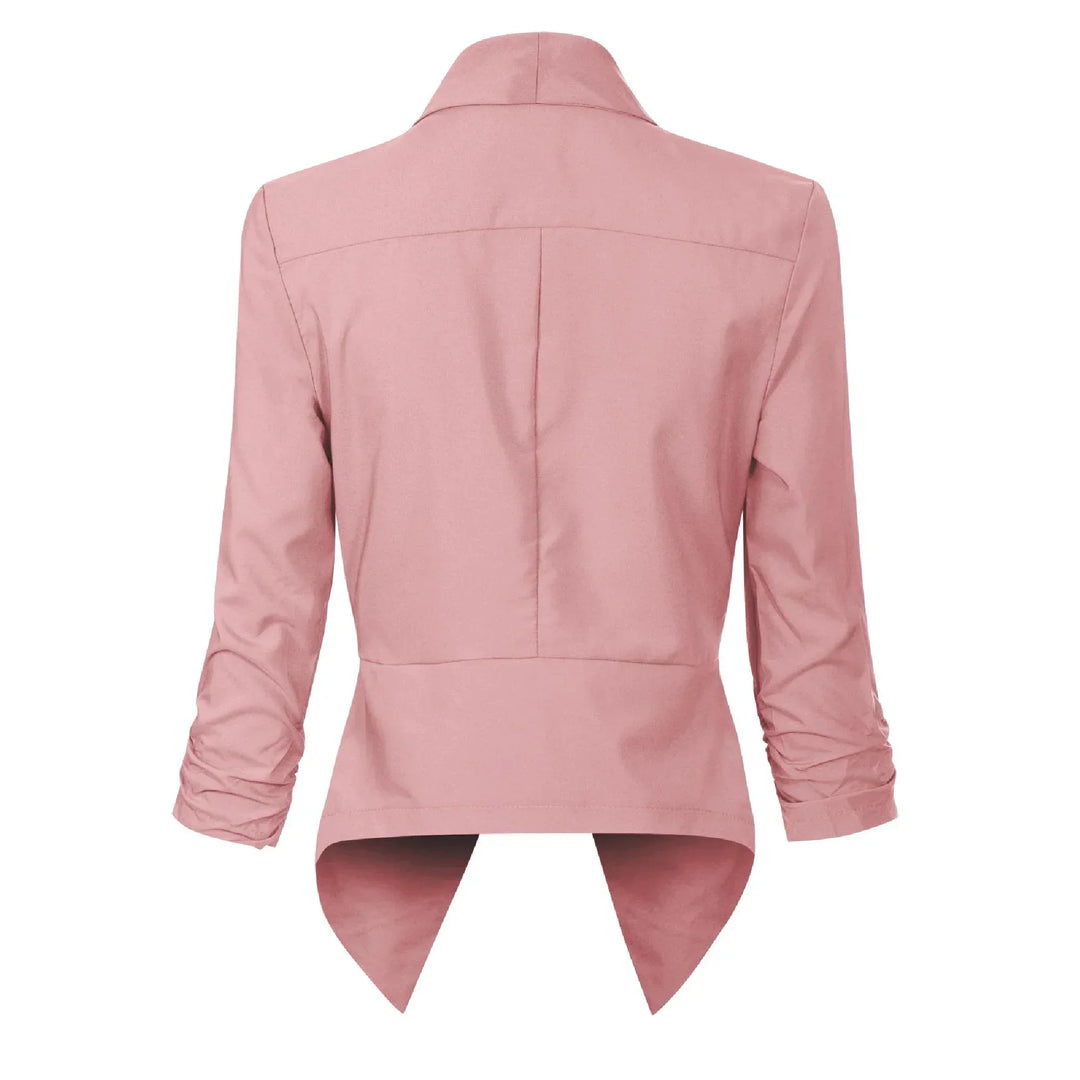 Penelope | Open-Front Draped Blazer