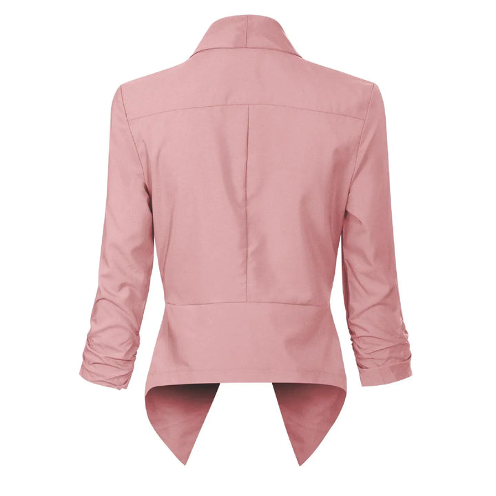 Penelope | Open-Front Draped Blazer