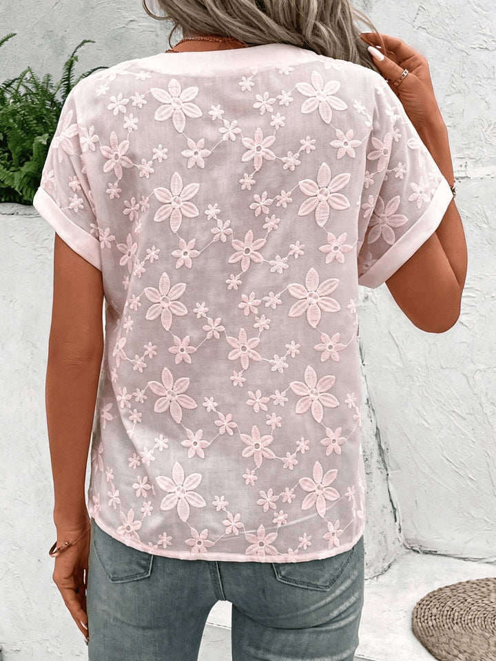 Lorraine | Floral V-Neck Blouse
