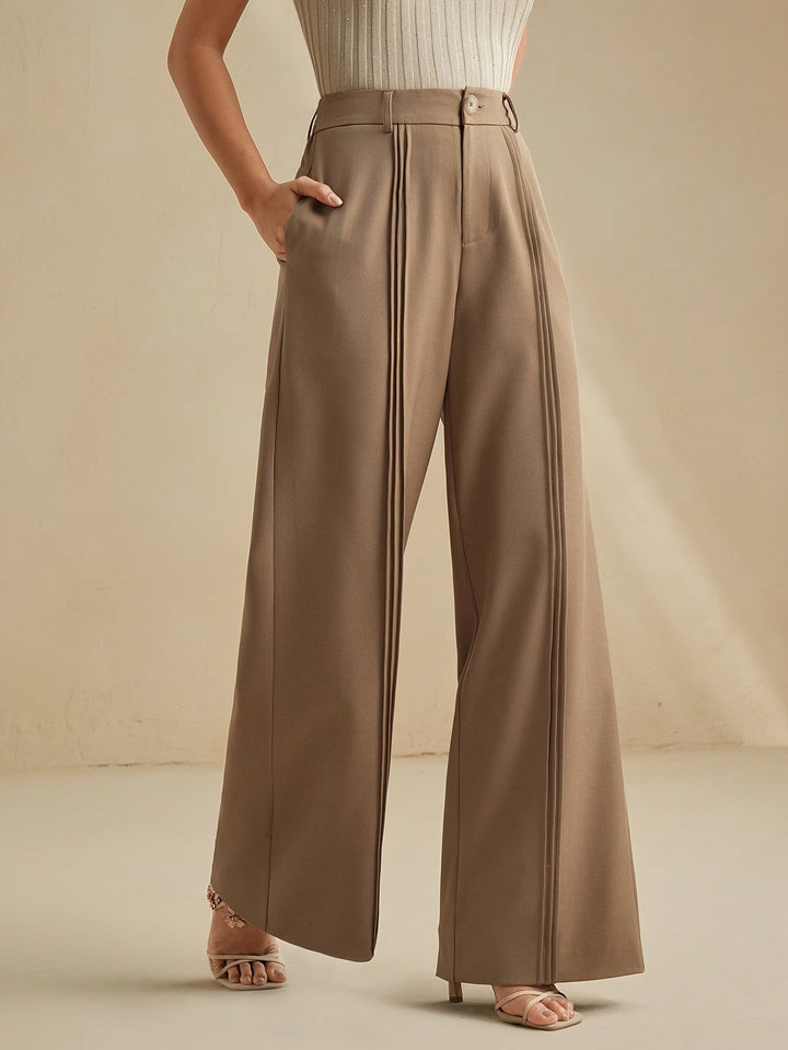 Marlowe | Pleated Wide-Leg Pants