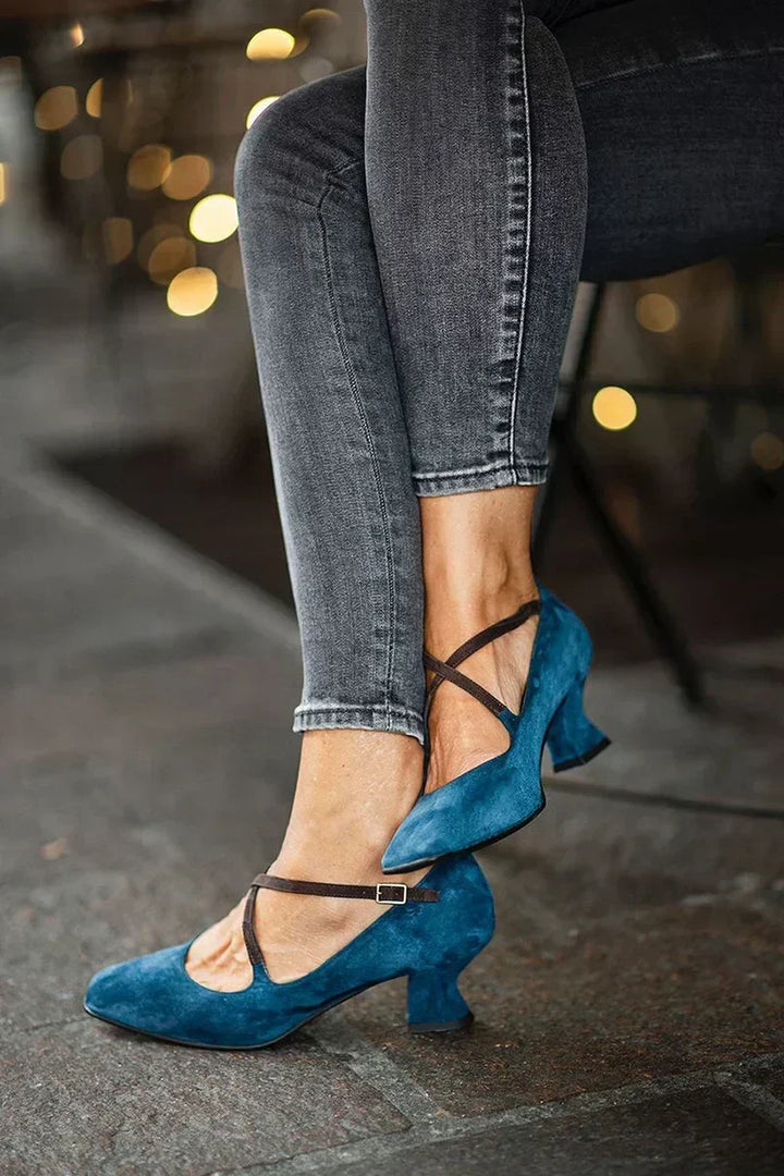 Aubree | Elegant Premium Strap Mid-Heels