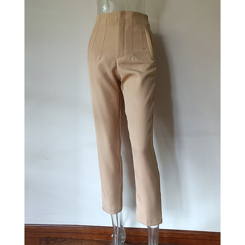 Adrienne | High-Waisted Tailored Pants