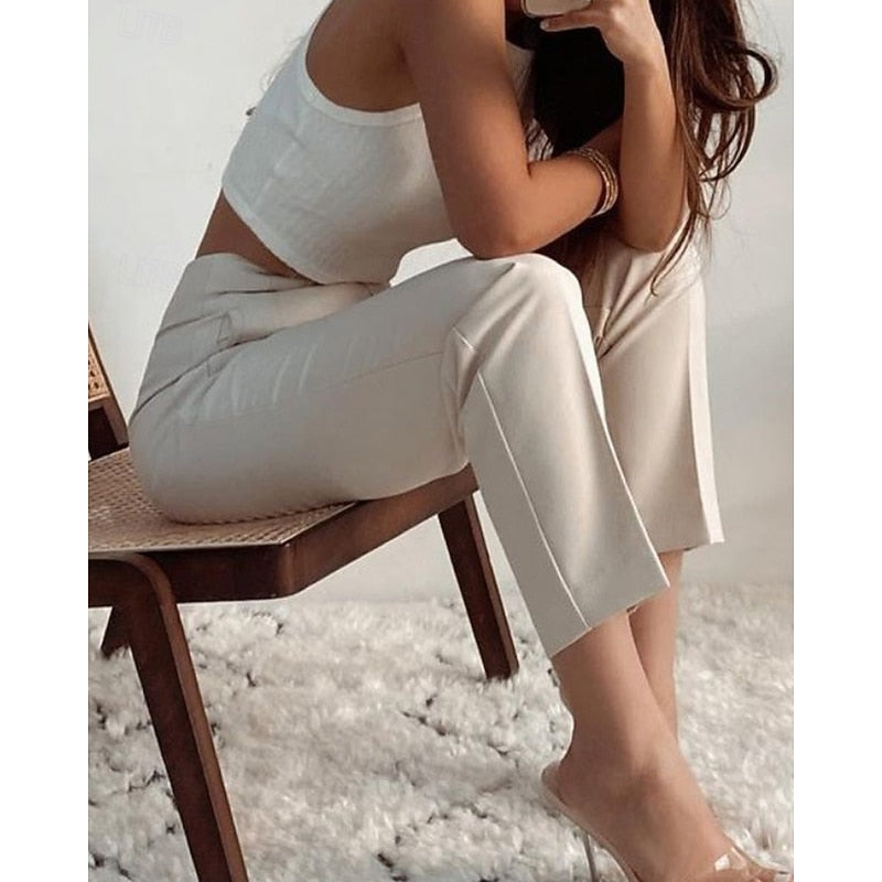 Adrienne | High-Waisted Tailored Pants