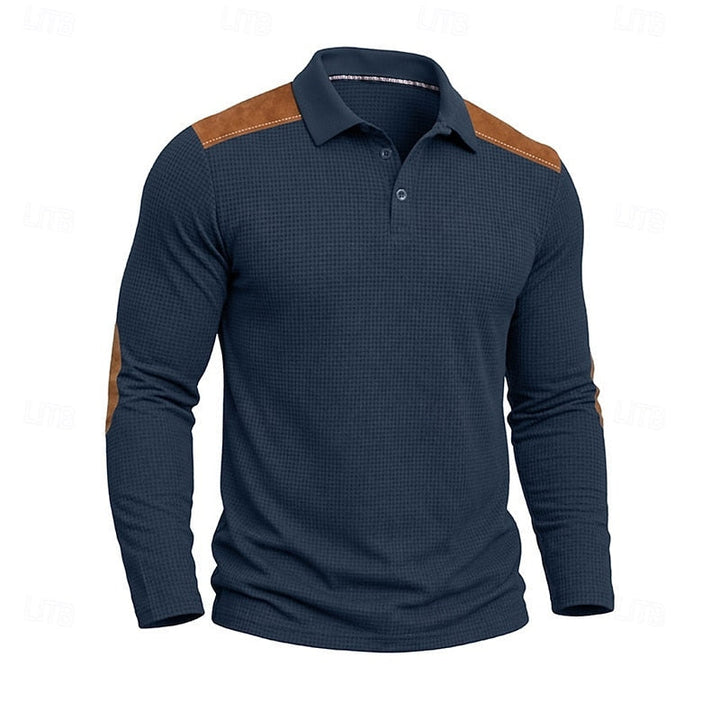 Bennett | Textured color Block Polo Shirt
