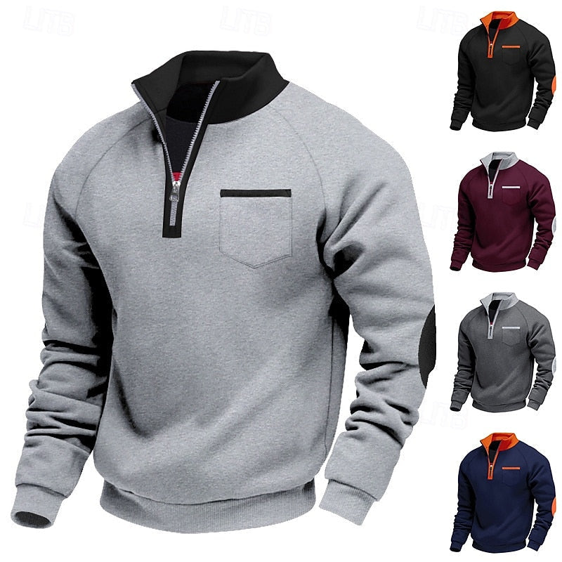 Keith | Quarter-Zip color Block Pullover