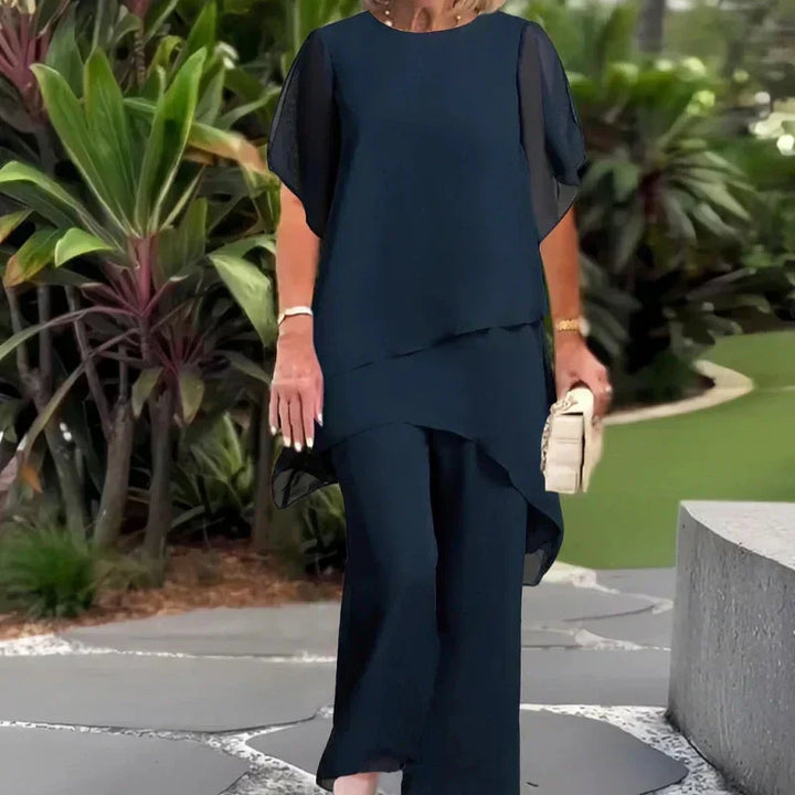 Everly | Draped Wide-Leg Pant Set