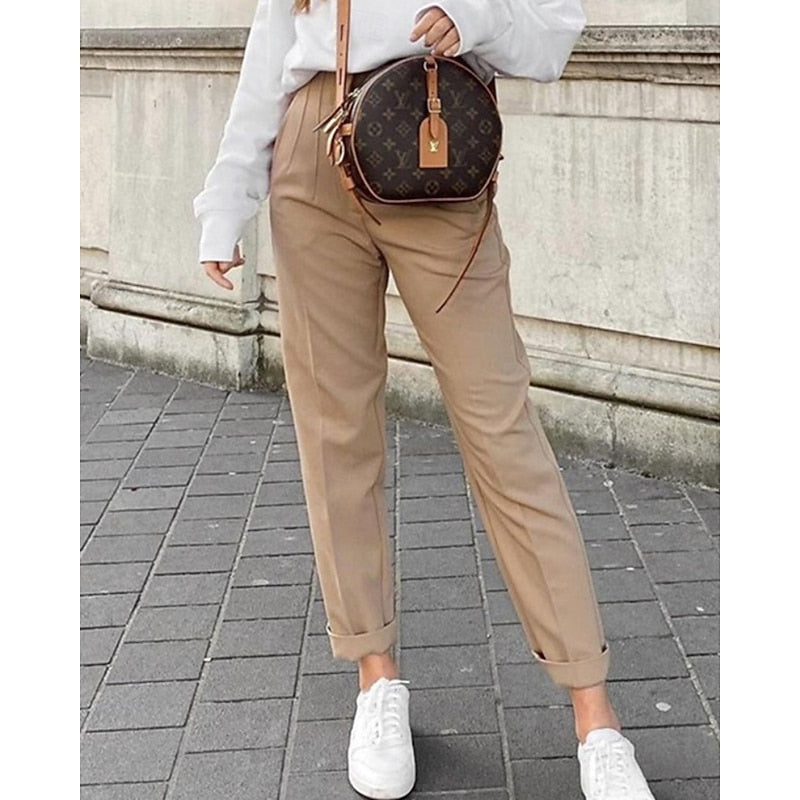 Adrienne | High-Waisted Tailored Pants